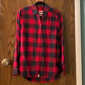 Plaid button down shirt